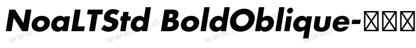 NoaLTStd BoldOblique字体转换